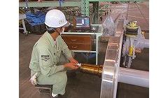 車軸の検査写真