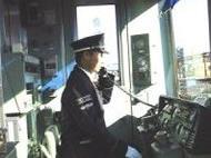 通話中の乗務員