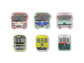 名古屋市交通局オリジナル「車両マグネット」800円(税込)