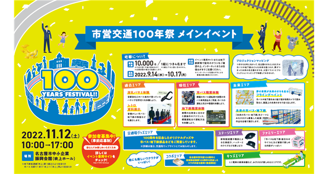 市営交通100年祭メインイベント『100YEARS FESTIVAL!!』
