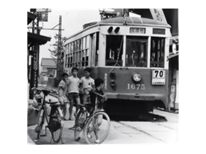 昭和43年頃 荒子電停付近